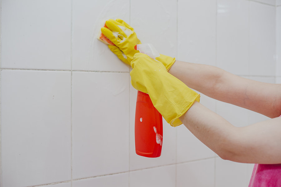 cleaning of the tiles